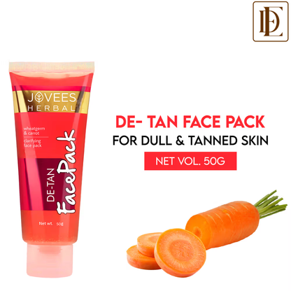 Jovees De-Tan Face Pack With Wheatgerm & Carrot