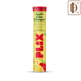 Plix Apple Cider Vinegar Effervescent Tablet with Vitamin B6 & B12 - Lemon Masala