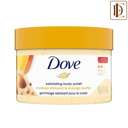 Dove Exfoliating Body Polish Scrub - Crushed Almond And Mango Butter
