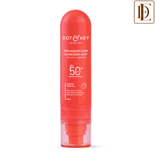 Dot & Key Strawberry Dew Sunscreen Mist In-Vivo Tested SPF 50+ PA+++, Mess-Free Re-application