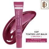 Hyphen Tinted Lip Balm ,Brightens Dark & Dry Lips - 1% Vitamin E, Peptide & Squalane - Orchid, Mauve