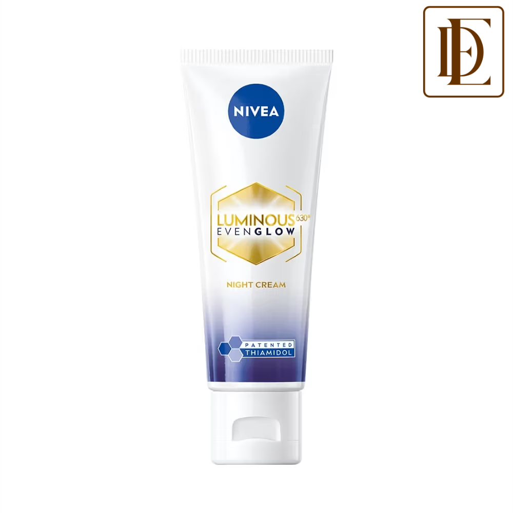 Nivea Luminous Even Glow Night Cream Thiamidol & Hyaluronic Acid Moisturizes & Reduces Dark Spots