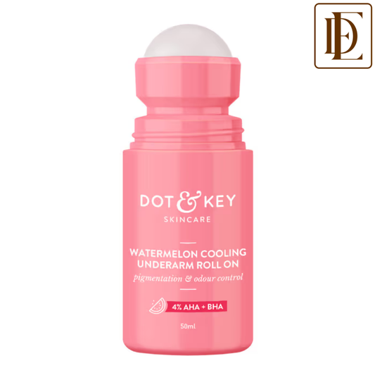 Dot & Key Watermelon Cooling Underarm Roll On, Pigmentation & Odour Control, With 4% AHA & BHA