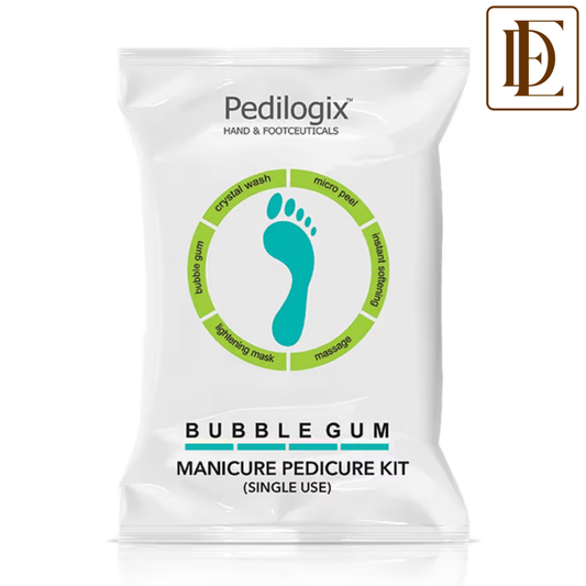 O3+ Pedilogix Bubble Gum Manicure Pedicure Kit - Hands & Foot Care Kit