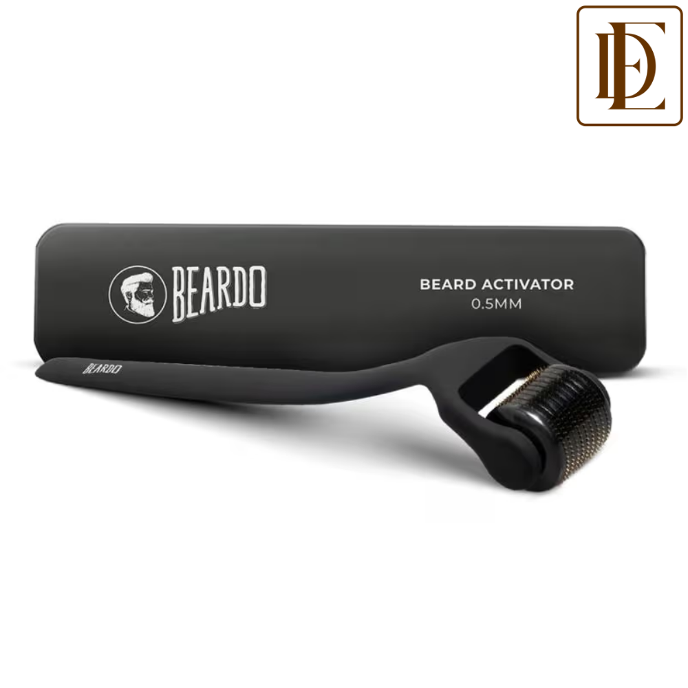 Beardo Beard Activator Derma Roller for Men, 540 - 0.5mm Chromium needles,Stimulates Hair Follicles