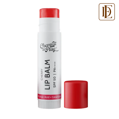 Chemist At Play Cherry Lip Balm SPF 50 Brightens & Repairs Chapped Lips 24HR Moisture