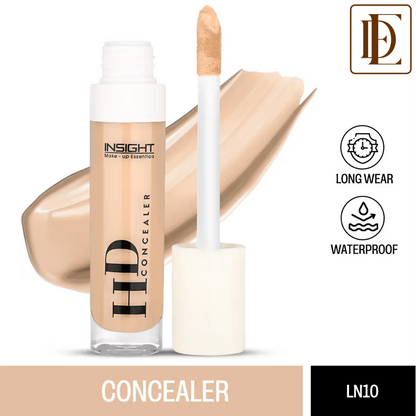 Insight Cosmetics Hd Concealer, Crease Resistant & High Coverage Long Wear Waterproof Formula