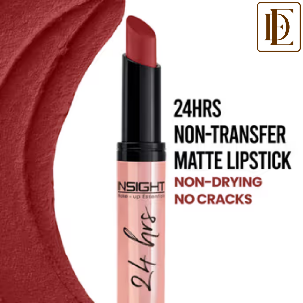 Insight Cosmetics 24 Hrs Non Transfer Matte Lipstick, Creamy Texture Matte Finish, Waterproof