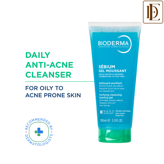 Bioderma Cleanser - Sebium Gel Moussant - Acne Defence Cleanser For Oily Acne Prone Skin