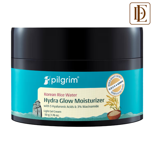 Pilgrim Korean Rice Water Hydra Glow Light Gel Moisturizer for 5x Hydration & Korean Glass Skin Glow
