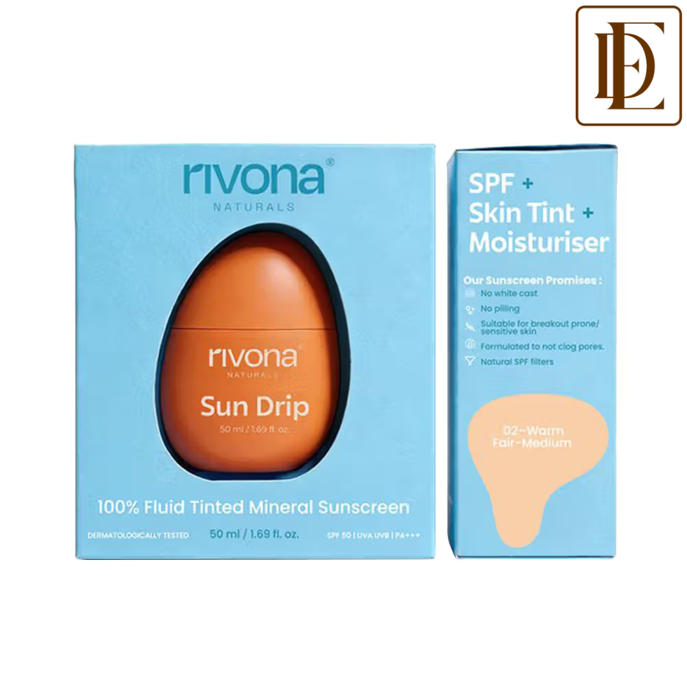 Rivona Naturals Sundrip 100% Mineral Fluid Tinted Sunscreen SPF 50 PA ++