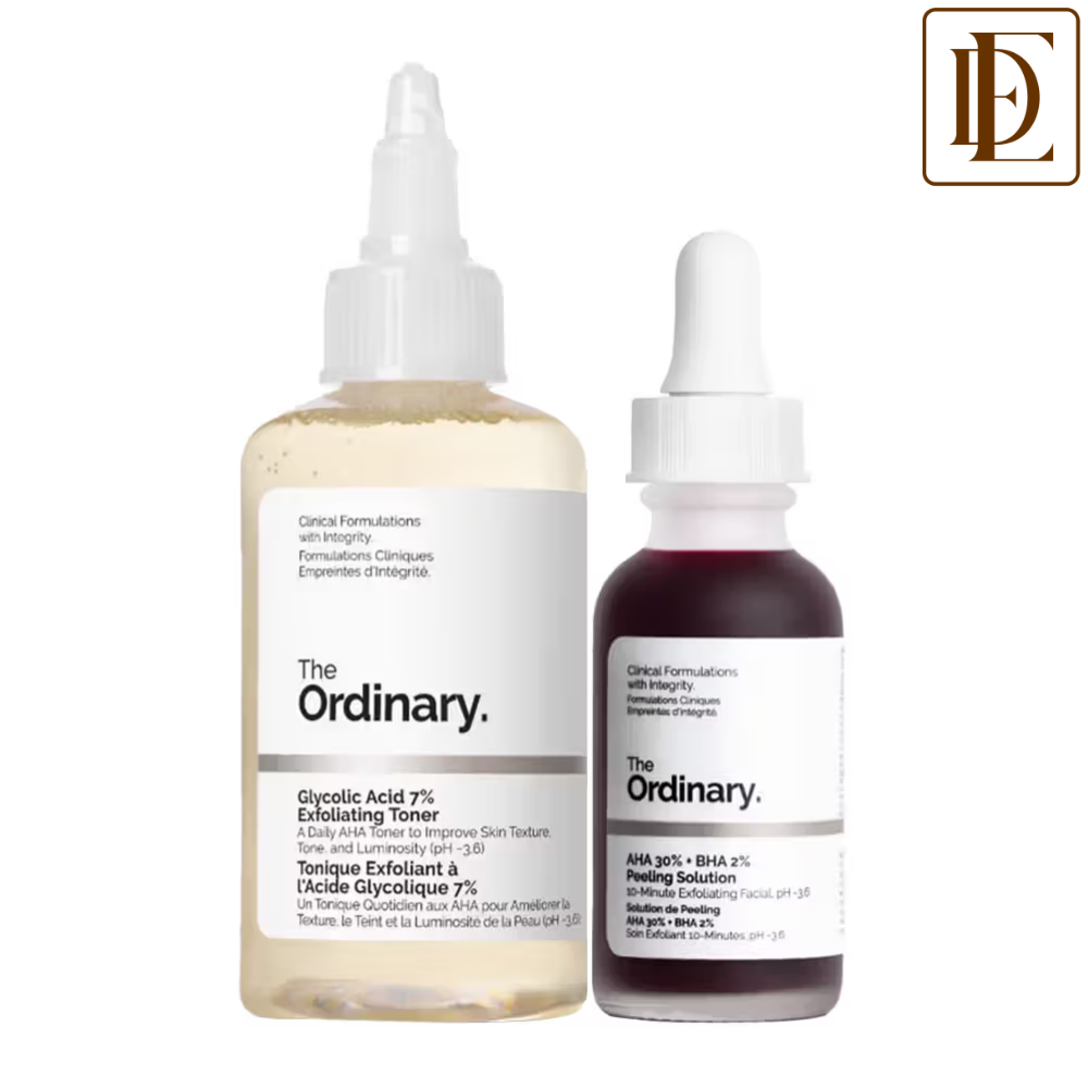 The Ordinary AHA BHA Solution + Glycolic Exfoliating Toner Combo