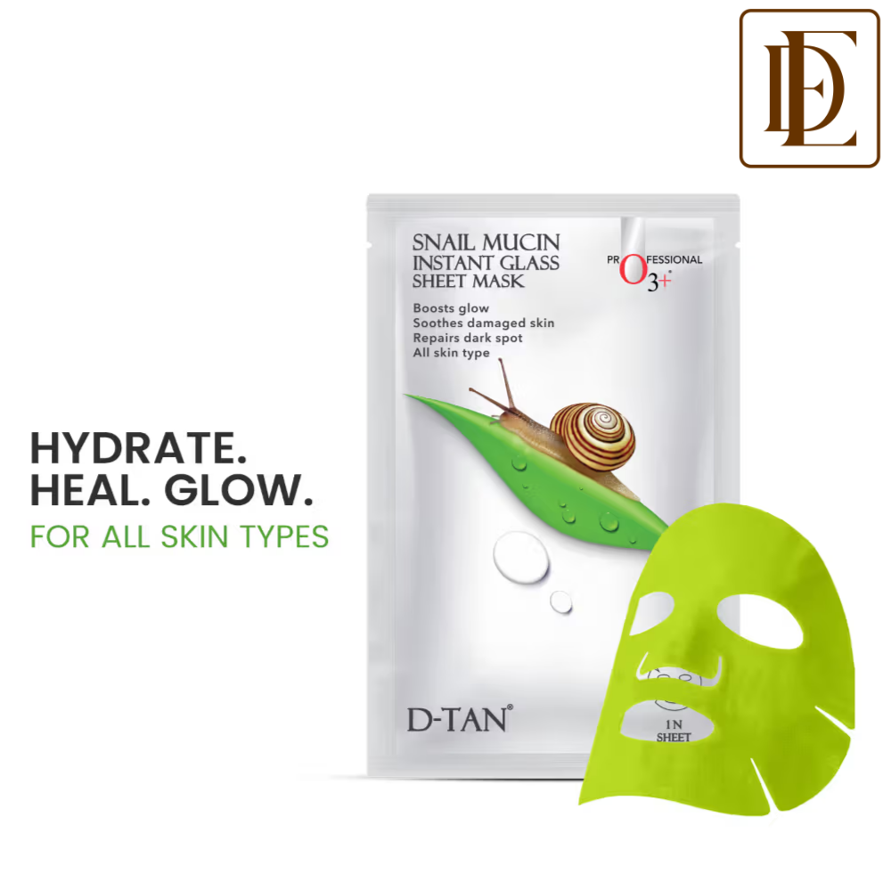 O3+ Snail Mucin Instant Glass Sheet Mask