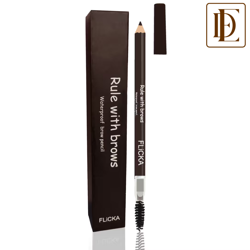 FLiCKA Rule with Brows Liquid Eyeliner Easy Application High Pigment Buildable Color