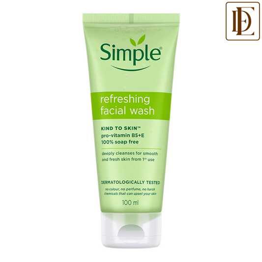 Simple Refreshing Facial Wash, 100% Soap-Free | Perfect for Sensitive Skin