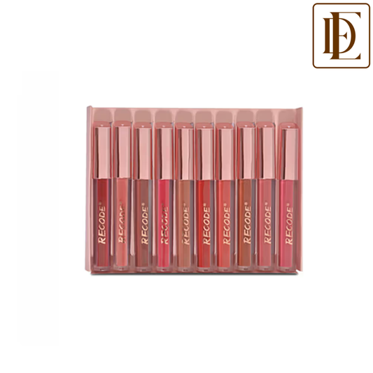 Recode Clay Matte Liquid Lipstick - Set Of 10