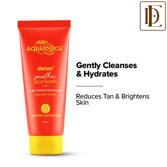 Aqualogica Detan+ Smoothie Face Wash with Glycolic Acid & Cherry Tomato for Tan removal