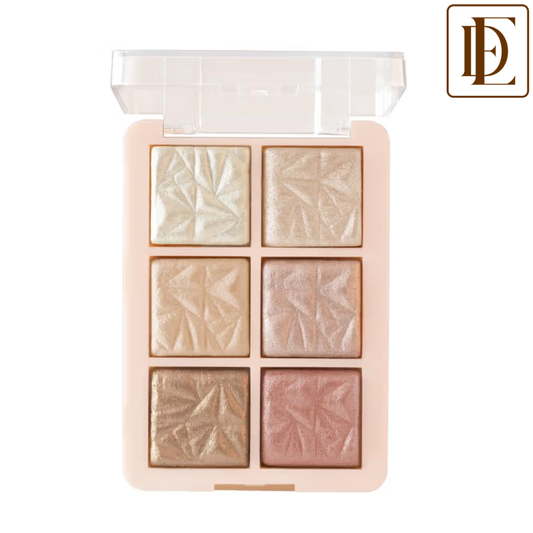 MARS Glowzilla 6 Shade Face Highlighter Palette