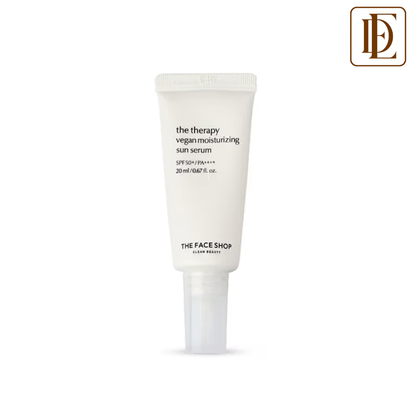 The Face Shop Vegan Korean Mini Sunscreen Serum SPF 50+ PA++++ with Niacinamide & No White Cast
