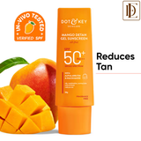 Dot & Key Mango Detan Gel Sunscreen In-Vivo Tested SPF 50+ PA++++, Oil-Free Formula