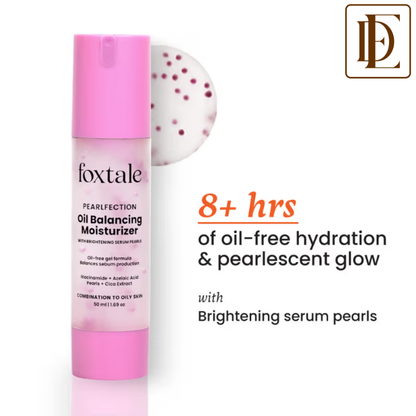 Foxtale Niacinamide & Cica Oil Balancing Moisturizer For Oily Skin, Lightweight & Non-Greasy