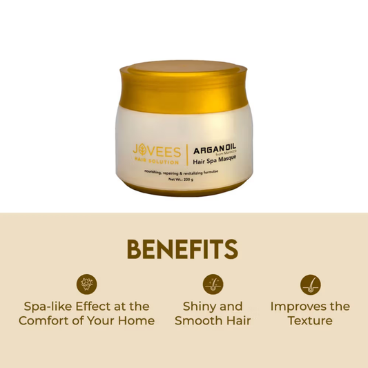 Jovees Hair Spa Masque For Dry And Fizzy Hair With Goodness Of Moroccon Argan Oil