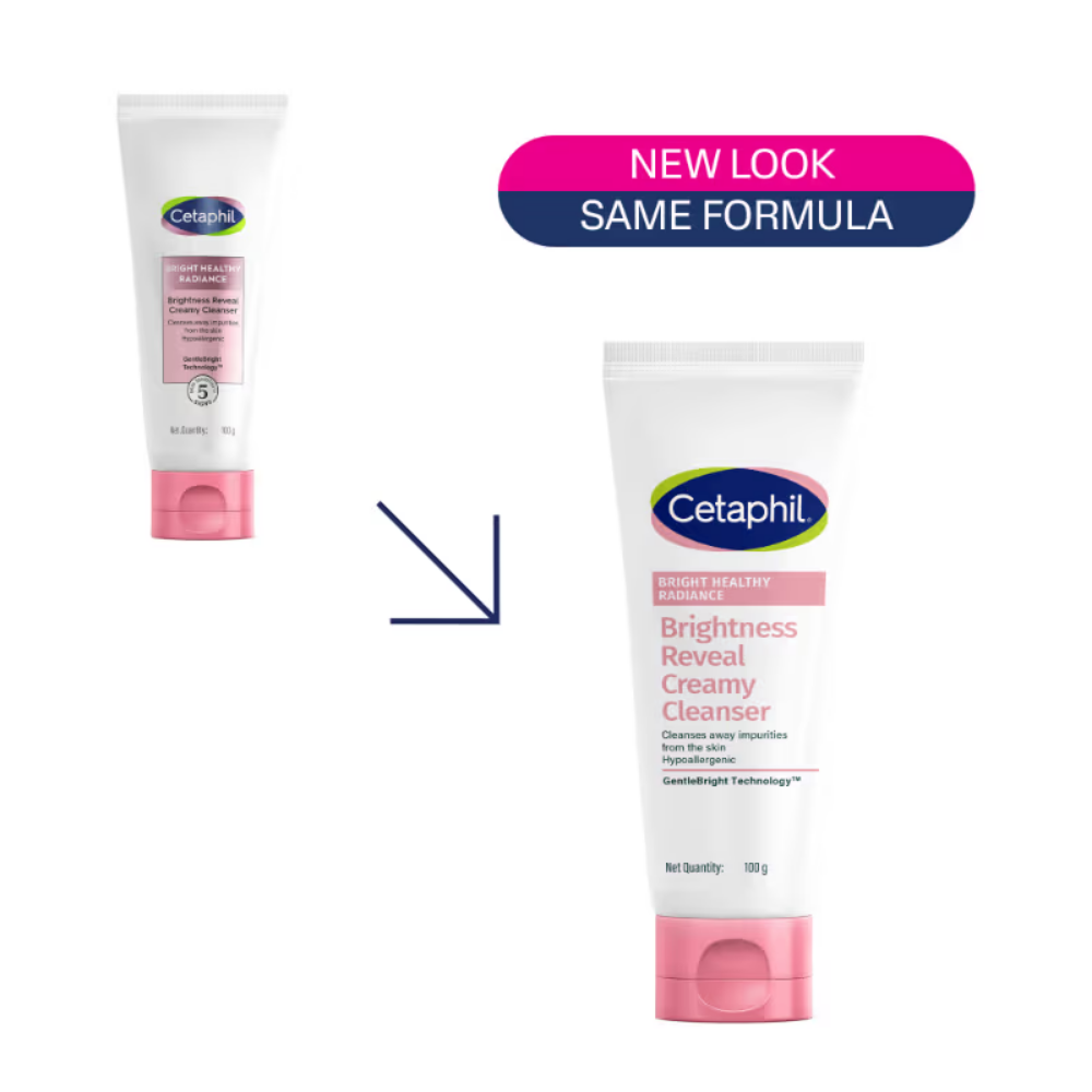Cetaphil Bright Healthy Radiance Creamy Cleanser, with Niacinamide, For Uneven Skin Tone