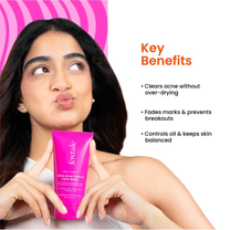 Foxtale Oil & Acne Control Face Wash With 2% Salicylic Acid & Cica, For Clear, Oil Free & Calm Skin