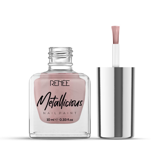 Renee Cosmetics Metallicious Nail Paint - Silky Nude