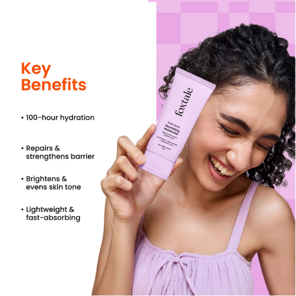 Foxtale Nourishing Ceramide Moisturizer For Barrier Repair, Hydration & Rough Skin
