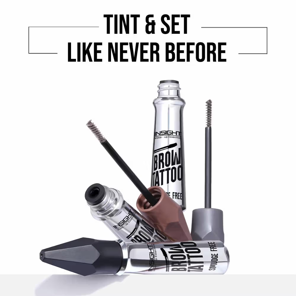Insight Cosmetics Brow Tattoo, Smudge Proof, Long Lasting Upto 12hr, Castor Oil Infused