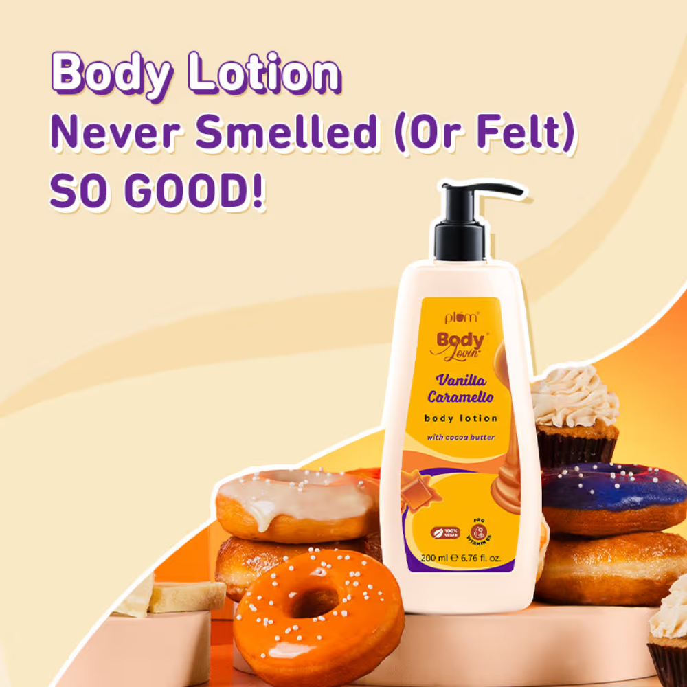 Plum BodyLovin Vanilla Caramello Bestselling Body Lotion for Dry, Normal & All Skin type