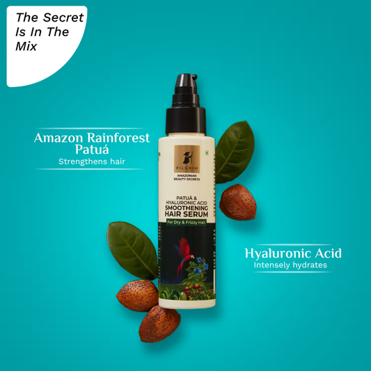 Pilgrim Patua & Hyaluronic Acid Smoothing Hair Serum for Dry & Frizzy Hair