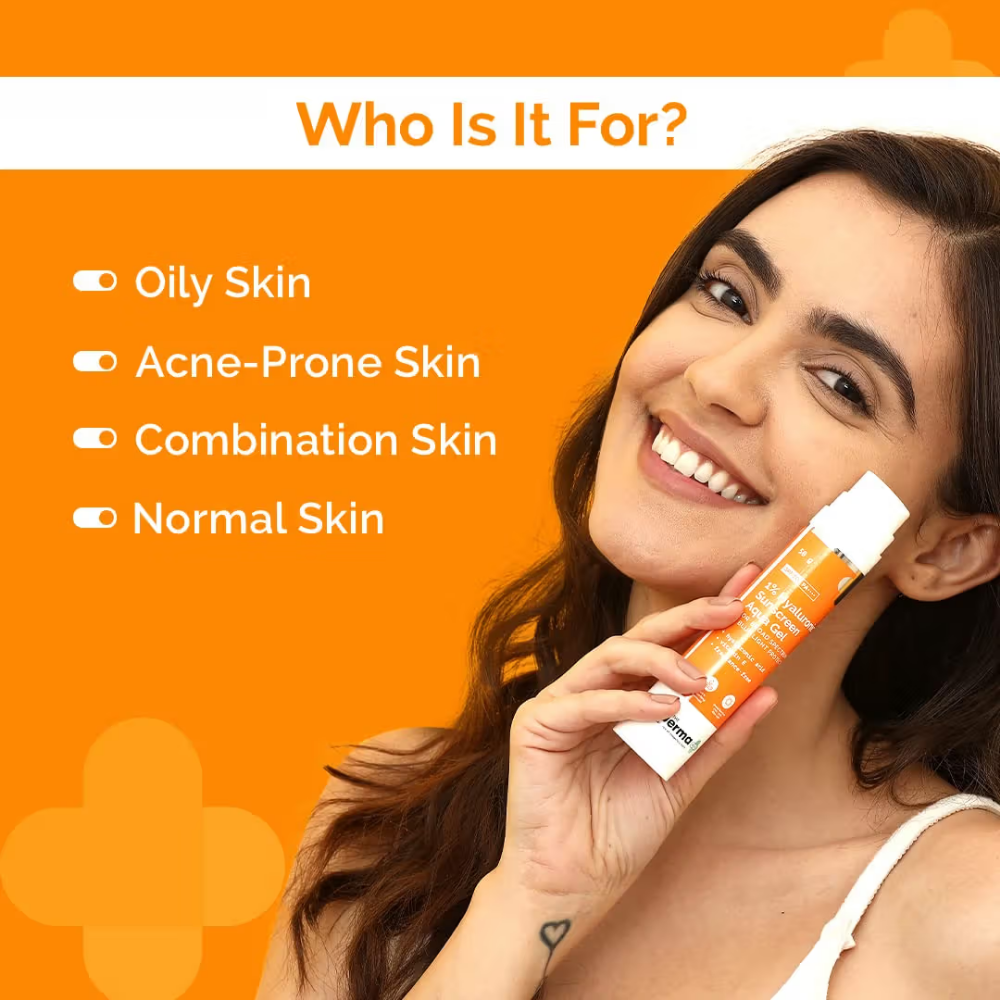The Derma Co Radiance Combo - 10% Vitamin C Serum & 1% Hyaluronic Sunscreen Gel SPF 50 PA++++
