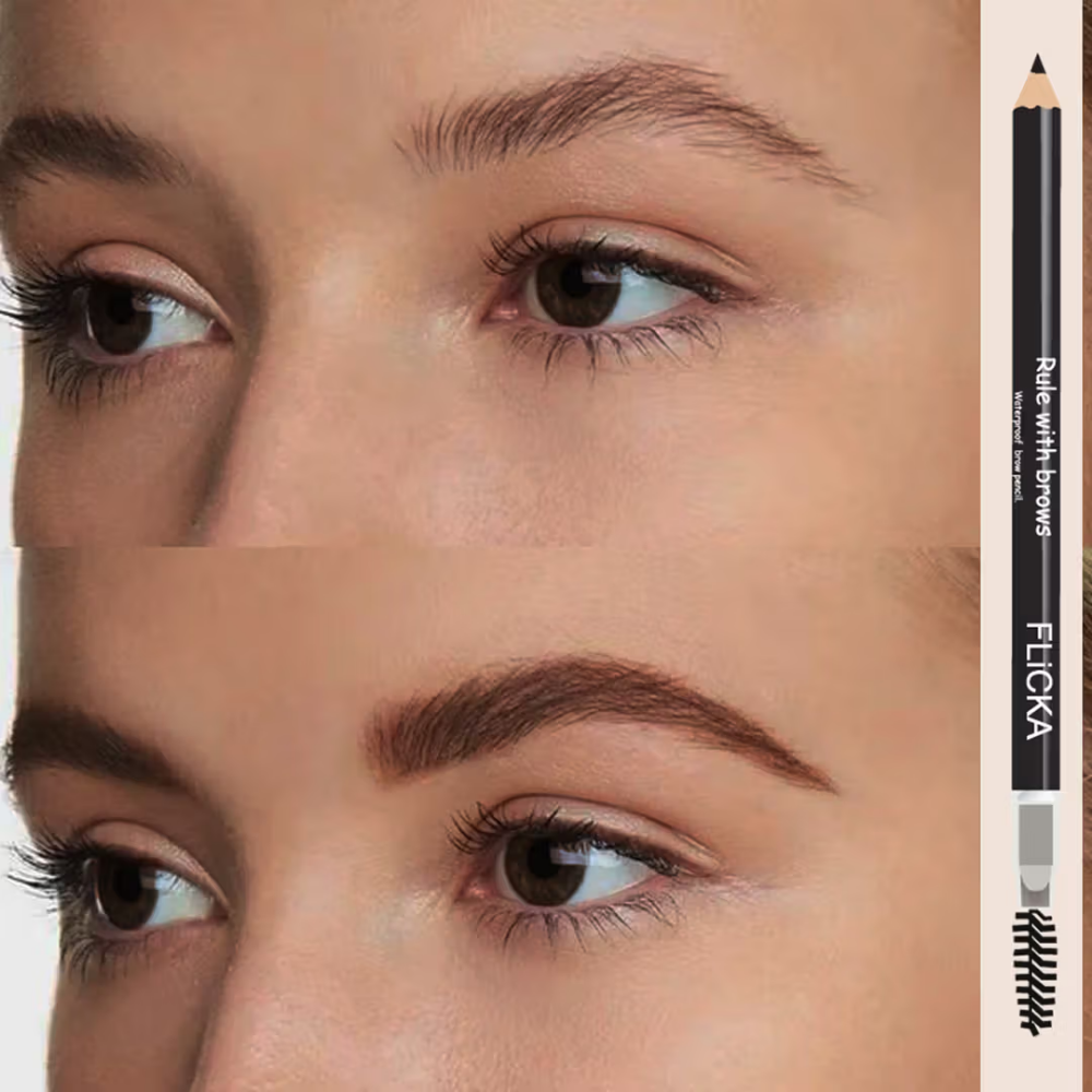 FLiCKA Rule with Brows Liquid Eyeliner Easy Application High Pigment Buildable Color