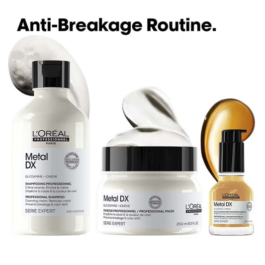 L'Oréal Professionnel Metal Dx ShampooPlus Metal Dx MaskPlus Metal Dx Oil