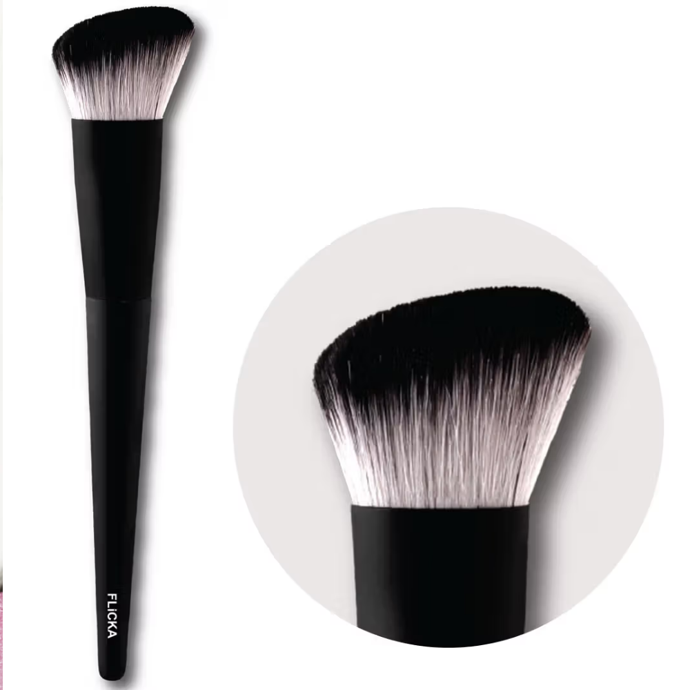Flicka Professional Super Soft Dense Bristles Hd Finish For Face Makeup - 05 Contour Brush