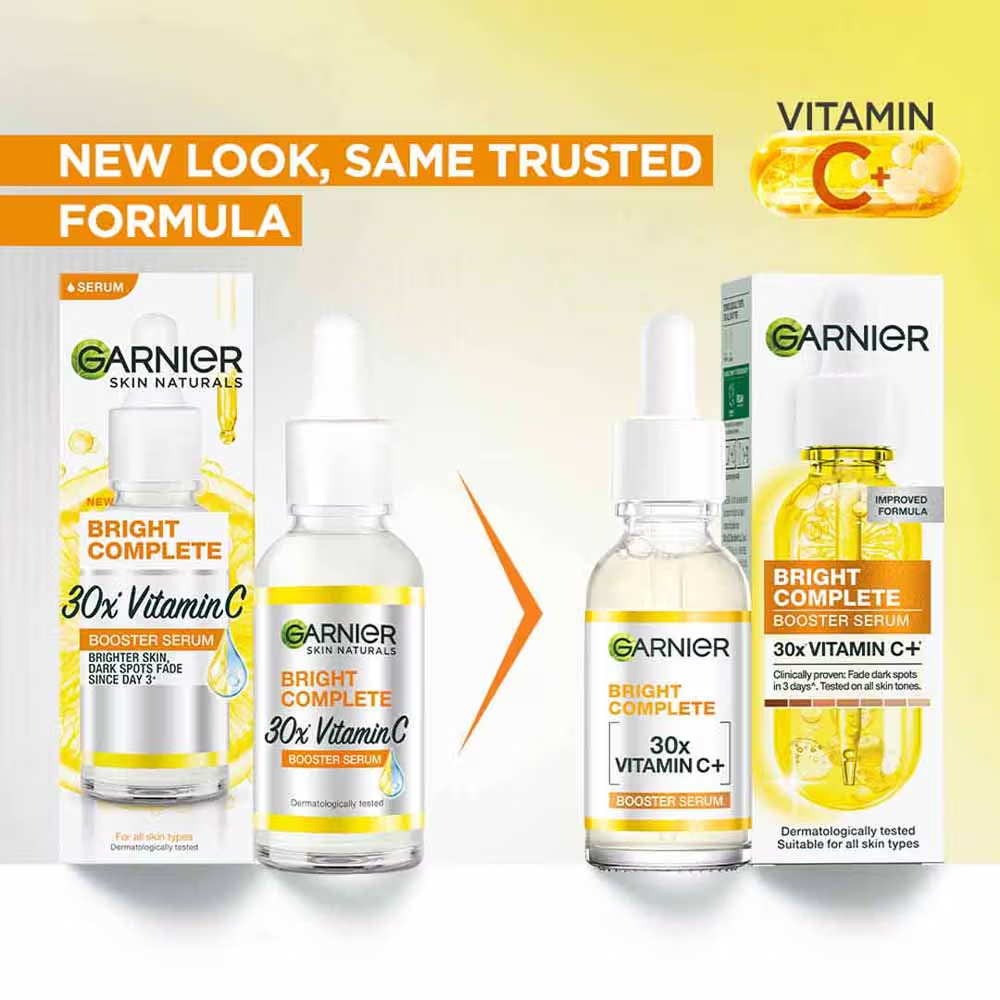 Garnier Vitamin C + Face Serum for Skin Brightening with 2% Niacinamide & 0.5% Salicylic Acid