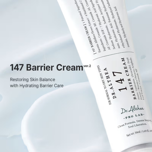 Dr.Althea 147 Barrier Cream: Rich Ceramide & hyaluronic acid infused cream for Damaged Skin Barrier