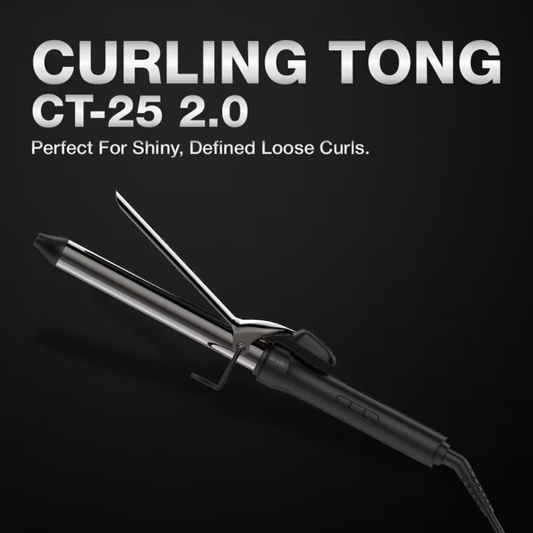 Ikonic Professional Curling Tong CT-25 Black 2.0