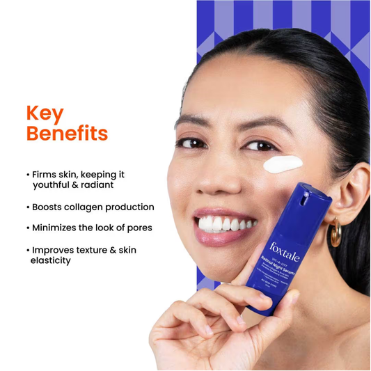 Foxtale 0.15% Retinol Face Serum for Collagen Boost, Anti-Aging, Treats Fine Lines & Wrinkles