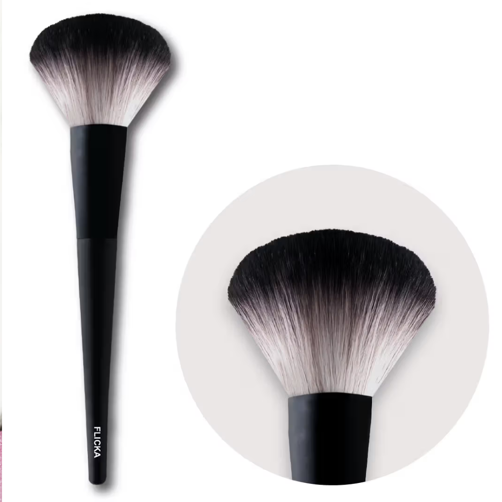 Flicka Professional Super Soft Dense Bristles Hd Finish For Face Makeup - 01 Powder Brush