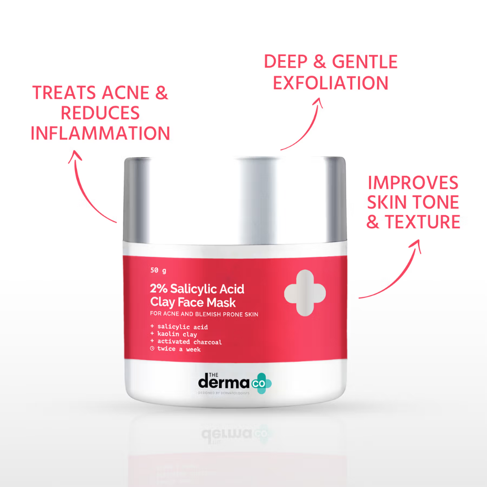 The Derma Co 2% Salicylic Face Mask For Acne & Blemish Prone Skin