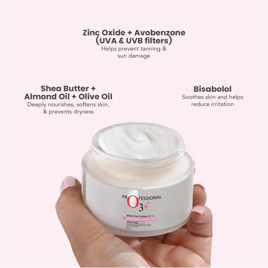 O3+ Dermal Brightening & Glow Boosting Zone Bright Day Cream SPF 15
