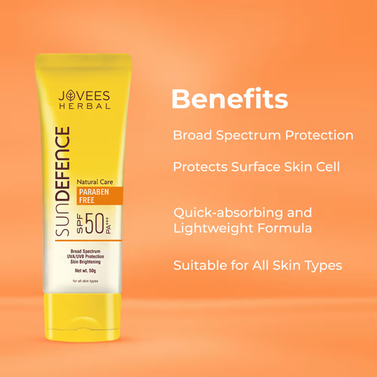 Jovees Herbal Sun Defence Cream SPF 50 PA+++ UVA/UVB Protection For All Skin Types