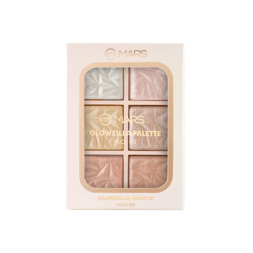 MARS Glowzilla 6 Shade Face Highlighter Palette