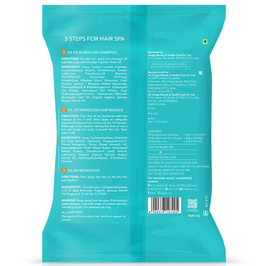 O3+ Oil De Moroccan Hair Spa Kit With Argan Oil Hair Mask