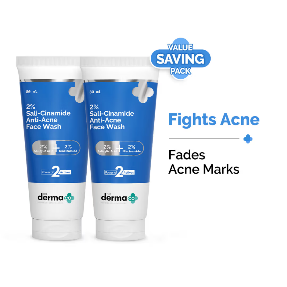 The Derma Co Sali-Cinamide Anti-Acne Face Wash With 2% Salicylic Acid & 2% Niacinamide