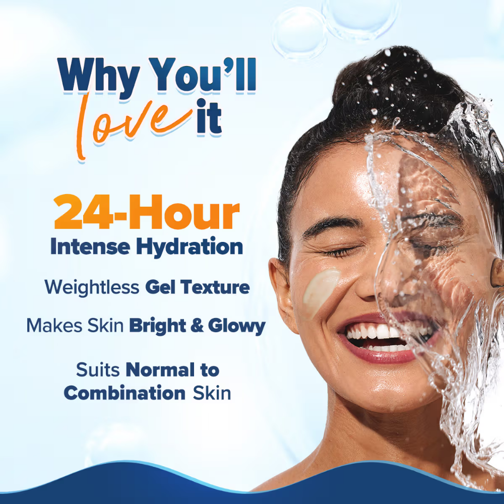 Aqualogica Glow+ Hydra Gel Moisturizer With Papaya & Vitamin C For 24 Hour Intense Hydration
