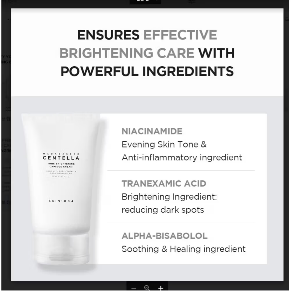 Skin1004 Madagascar Centella Tone Brightening Capsule Cream